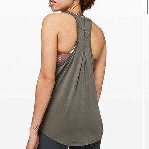 Lululemon Women’s Love Tank Pleated Edition Grey Sage Size 10